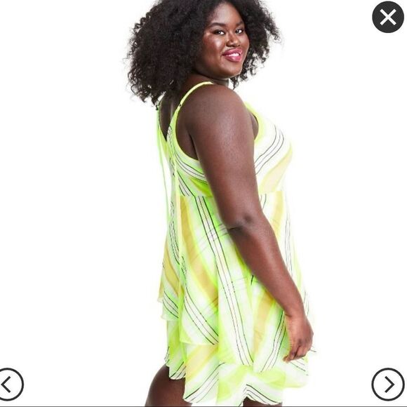 Striped Slip Dress Christopher John Rogers, SZ 20W - Picture 2 of 5